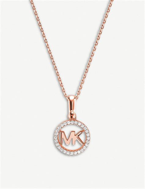michael kors rose gold plated pendants